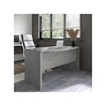Bush Business Furniture Echo 60W Bow Front Desk, Modern Gray (KI60405-03)