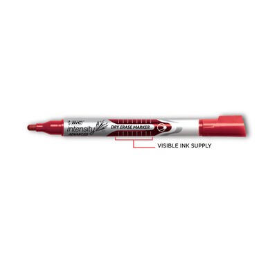 BIC Intensity Advanced Dry Erase Markers, Bullet Tip, Assorted, 4/Pack (GELIPP41-AST)