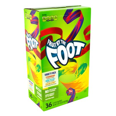 Fruit By The Foot Variety Pack, 0.75 oz., 36 Count (209-00408)