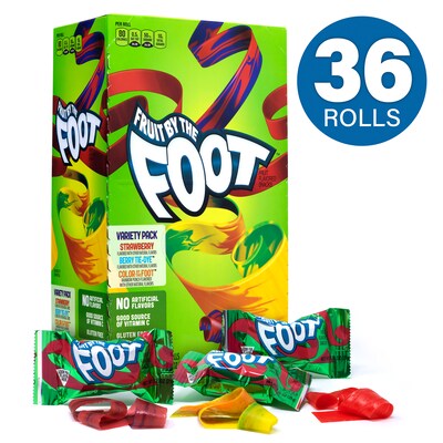 Fruit By The Foot Variety Pack, 0.75 oz., 36 Count (209-00408)