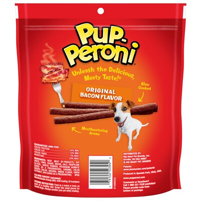 Pup-Peroni Original Dog Snacks, Bacon Flavor, 10 oz., 5/CT (SMU50394