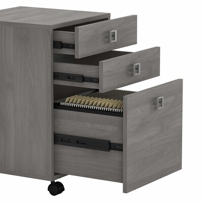 Bush Business Furniture Echo 3 Drawer Mobile File Cabinet, Modern Gray (KI60401-03)