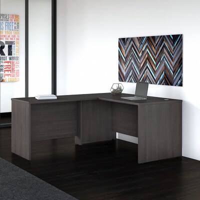Bush Business Furniture Studio C 60W L Shaped Desk with Return, Storm Gray (STC050SG)