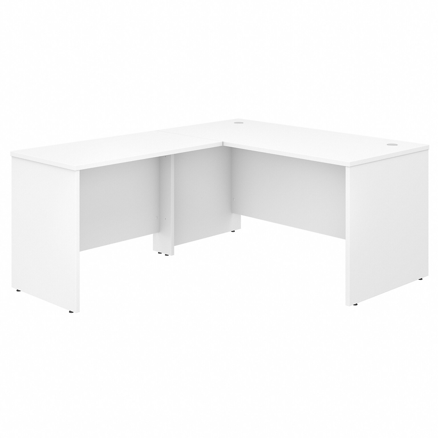 Bush Business Furniture Studio C 60W L Shaped Desk with Return, White (STC050WH)