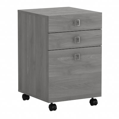 Bush Business Furniture Echo 3 Drawer Mobile File Cabinet, Modern Gray (KI60401-03)