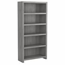 Bush Business Furniture Echo 5 Shelf Bookcase, Modern Gray (KI60404-03)