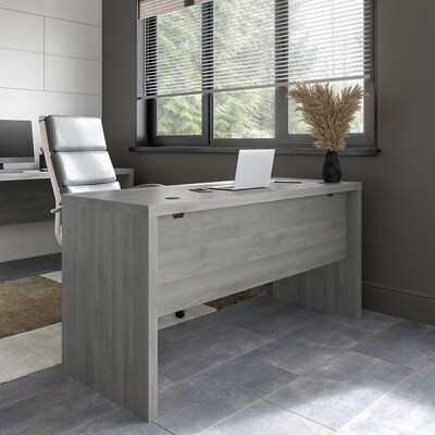 Bush Business Furniture Echo 60"W Credenza Desk, Modern Gray (KI60406-03)