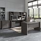 Bush Business Furniture Echo 60"W Credenza Desk, Charcoal Maple (KI60306-03)