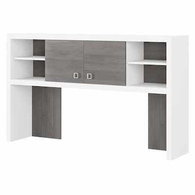 Bush Business Furniture Echo 60W Hutch, Pure White/Modern Gray (KI60503-03)