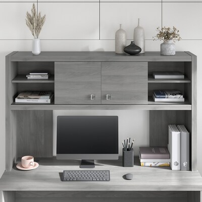 Bush Business Furniture Echo 60W Hutch, Modern Gray (KI60403-03)