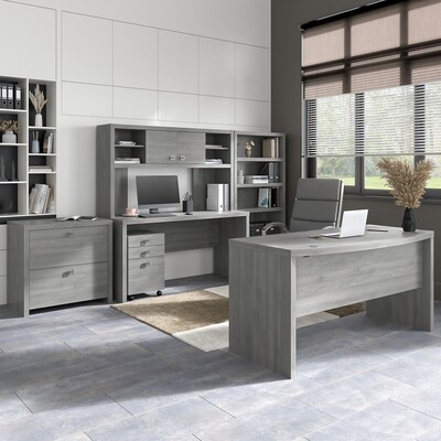 Bush Business Furniture Echo 60W Hutch, Modern Gray (KI60403-03)