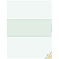 Blank Laser Middle Check, 1 Part, 8 1/2 x 11, Green, 500 Checks/Pack