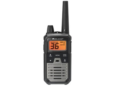 MIDLAND RADIO X-Talker Two Way Radio, Black/Gray, 2/Pair (T290VP4)