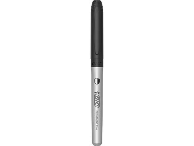 BIC PrevaGuard Permanent Marker, Fine Tip, Black, 12/pack (GAPM11-BLK)