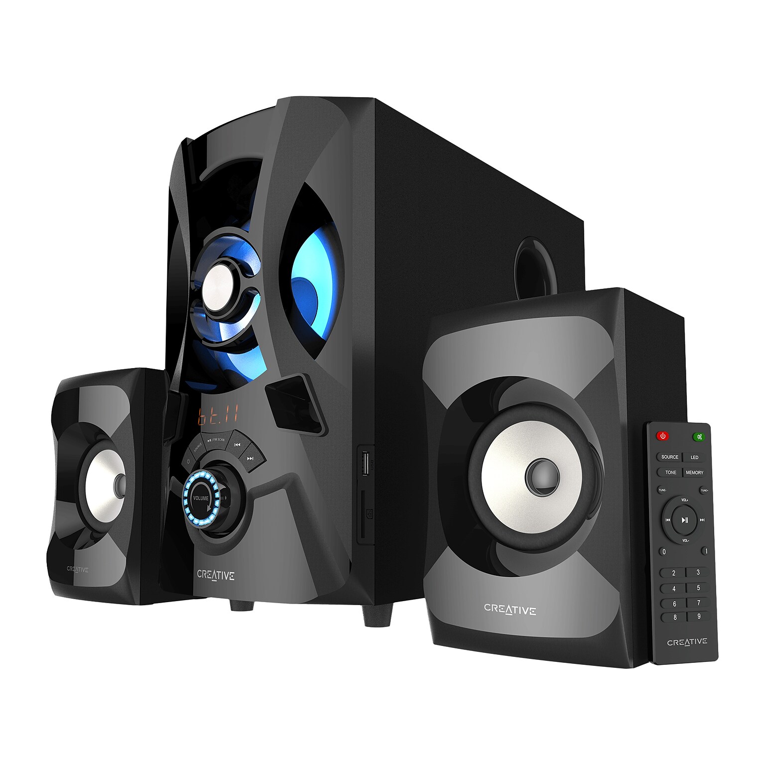 Creative SBS E2900 Wired/Wireless Computer Speaker System, Black (MF0490AA002)