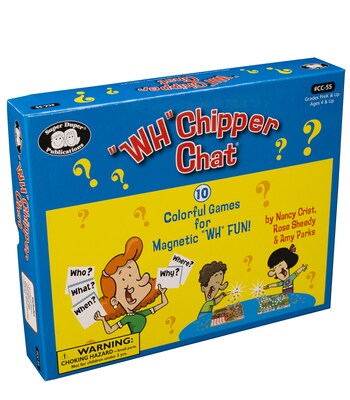 Super Duper Publications  “WH” Chipper Chat Board Game with Magnetic Chips
