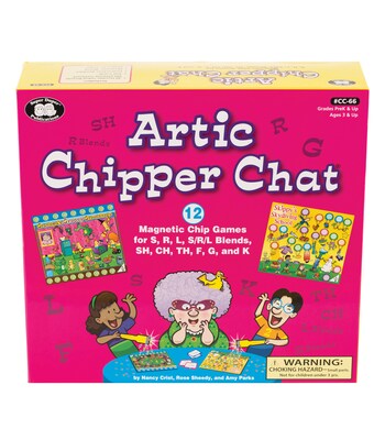Super Duper Publications Artic Chipper Chat Board Game with Magnetic Chips