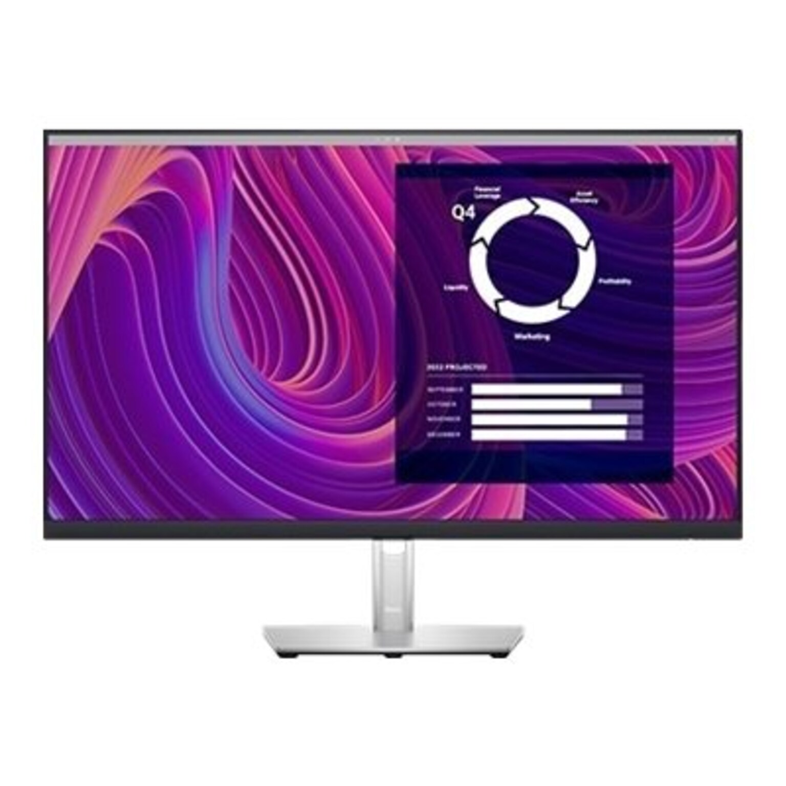 Dell 27 4K Ultra HD LED Monitor, Silver/Black (DELL-P2723QE)