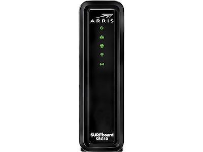 Arris SURFboard SBG10 Desktop DOCSIS 3.0 Cable Modem & Wi-Fi Router, Black (1000884)