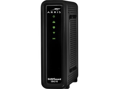 Arris SURFboard SBG10 Desktop DOCSIS 3.0 Cable Modem & Wi-Fi Router, Black (1000884)