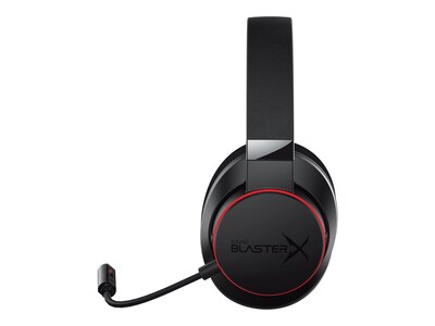 Creative Sound Blasterx H6 Stereo Over-the-Ear Gaming Headset, Black (70GH039000000)