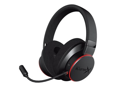 Creative Sound Blasterx H6 Stereo Over-the-Ear Gaming Headset, Black (70GH039000000)