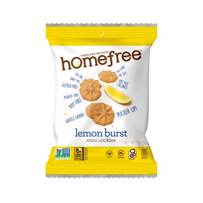 HomeFree Gluten Free Mini Lemon Burst Cookies, 1.1 oz., 10/Pack (307-00361)