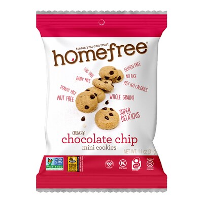 HomeFree Gluten Free Cookies Variety Pack, 1.1 oz., 20/Box (600-00264)