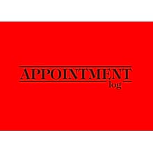 2024 Medical Arts Press® 8 1/2 x 11 Weekly Appointment Log, Red  (3109722)