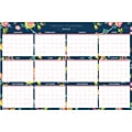 2023 Blue Sky Day Designer Peyton Navy 36 x 24 Yearly Dry-Erase Wall Calendar, Reversible (103632-23)