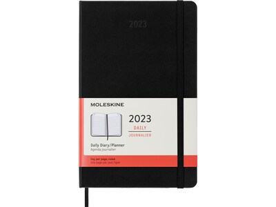 2023 Moleskine 5 x 8.25 Daily & Monthly Planner, Black (8056420859560)