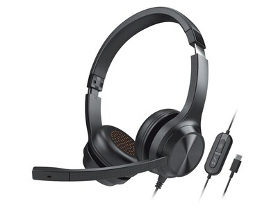 Creative Chat USB Noise Canceling Stereo On Ear Computer Headset, Black (51EF0980AA000)