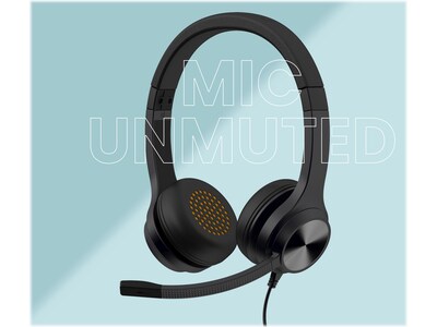 Creative Chat USB Noise Canceling Stereo On Ear Computer Headset, Black (51EF0980AA000)