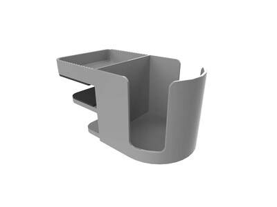 Deflect-O Standing Desk Plastic Cup Holder Organizer, Gray (400000)