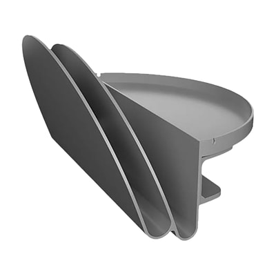 Deflect-O Standing Desk Plastic File Organizer, Gray (400003)
