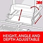 3M Document Stand with Lip & Guide Bar, Clear (DH640)