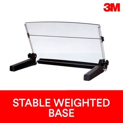 3M Document Stand with Lip & Guide Bar, Clear (DH640)