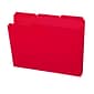 Smead Poly File Folder, 1/3-Cut- Tab Letter Size, Red, 24 per Box (10501)