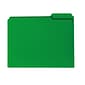 Smead Poly File Folder, 1/3-Cut- Tab Letter Size, Green, 24 per Box (10502)