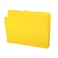 Smead Poly File Folders, 1/3-Cut Tab, Letter Size, Yellow, 24/Box (10504)