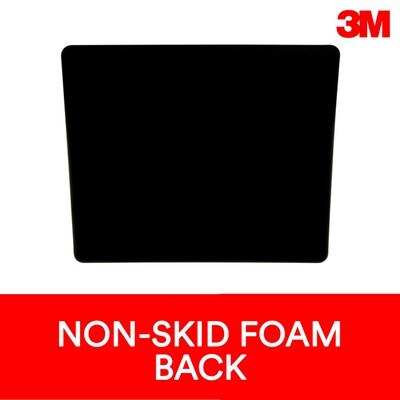 3M™ Precise™ Foam Non-Skid Mouse Pad, White Bitmap (MP114-BSD1)