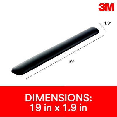 3M Gel Wrist Rest for Keyboards, Black, Soothing Gel Technology for Comfort and Support (WR85B)