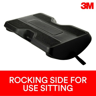 3M™ Foot Rest for Standing Desks, Use to Sit or Stand, Safety-Walk™ Slip-Resistant Surface (FR200B)