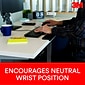 3M™ Gel Wrist Rest for Standing Desks, Wraps Around Edge of Desk for Comfort, Non-Slip Back Stays in
