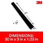 3M™ Gel Wrist Rest for Standing Desks, Non-Slip Back, Black (WR200B)