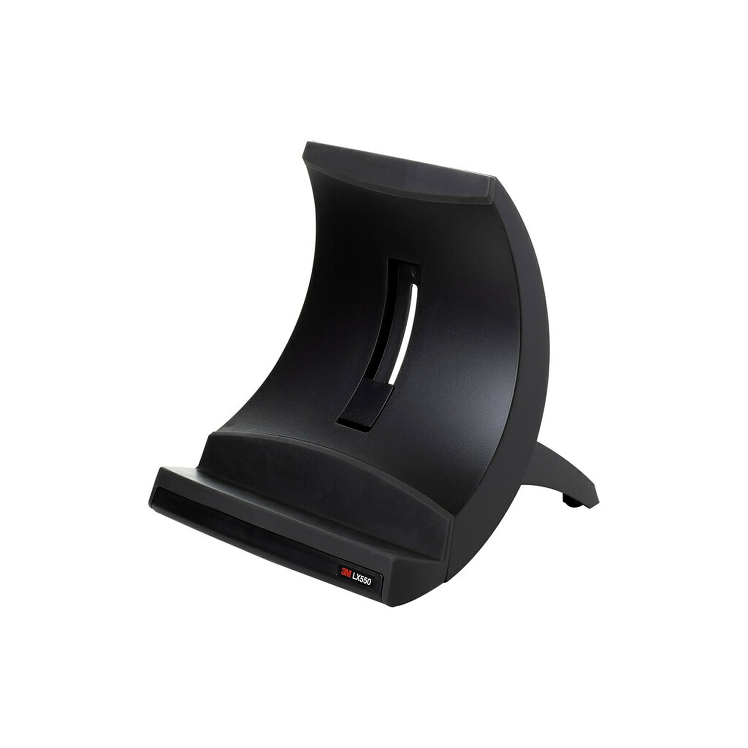 3M Adjustable Laptop Stand, Black, 3 in. Vertical Height Adjustment, Non-Skid Base (LX550)