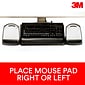 3M Knob Adjust Keyboard Tray, 26.75" x 10.5" Adjustable Platform, 17.75" Track, Black, Wrist Rest and Mouse Pad (AKT80LE)