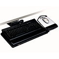 3M™ Easy Adjust Keyboard Tray, 26.75 x 10.5 Adjustable Platform, 23 Track, Black, Wrist Rest and