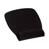 3M™ Mouse Pad with Foam Wrist Rest, Black, Durable Fabric Cover, Anti-microbial Product Protection (