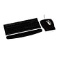 3M Mouse Pad with Foam Wrist Rest, Black, Durable Fabric Cover, Anti-microbial Product Protection (MW209MB)